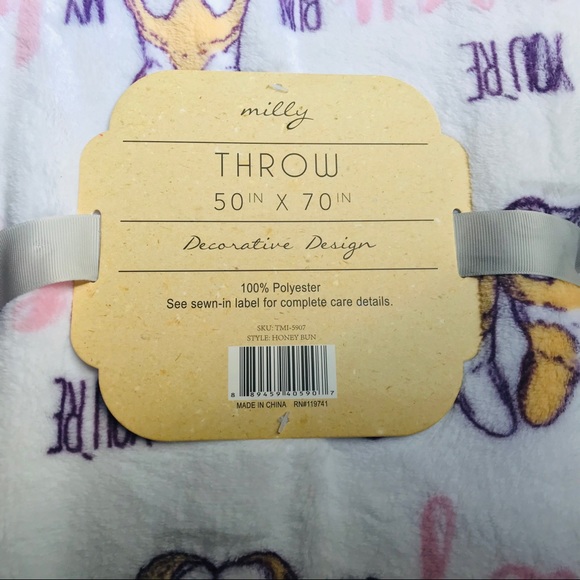 Milly You’re My Honey Bun Corgi Plush Blanket - Picture 7 of 8